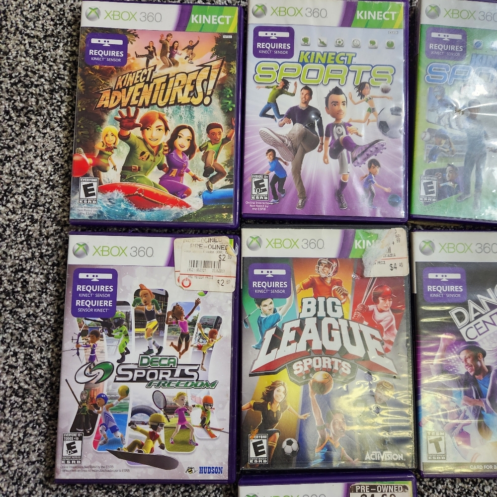 Xbox 360 Game Bundle:Kinect Sports, Dance Central,Kinect Adventures, Deca Sports - Picture 2 of 10